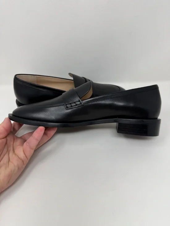 New Stuart Weitzman Emi Penny Loafer Black Leather Sz 8 - Picture 10 of 14